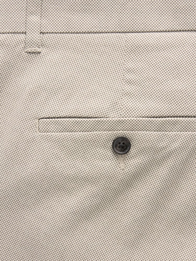 Cream - Sawa Fit - Nyosha Suruali ya Chino Iliyochapishwa Laini ya Kugusa - Image 7 of 8