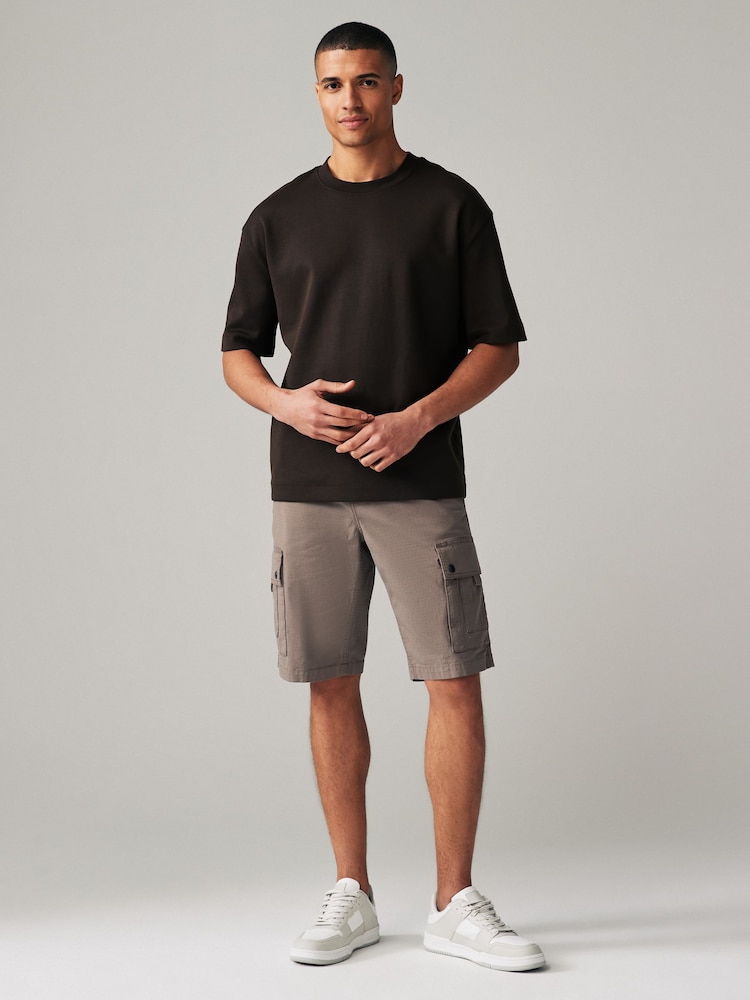 Dark Stone Belted Cargo Shorts - Image 2 of 11