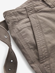 Dark Stone Belted Cargo Shorts - Image 8 of 11
