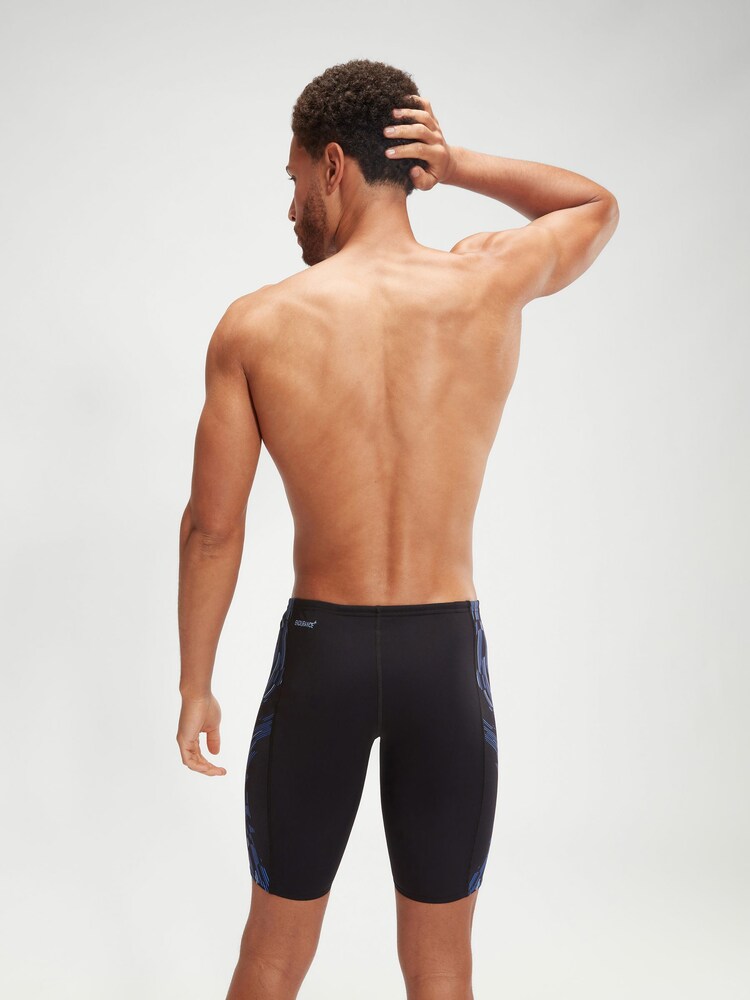 Speedo Black/White Mens Tech Panel Jammer Swim Shorts - Image 2 of 6