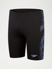 Speedo Black/White Mens Tech Panel Jammer Swim Shorts - Image 6 of 6