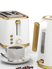 Salter White Palermo Texture 2 Slice Toaster - Image 4 of 4