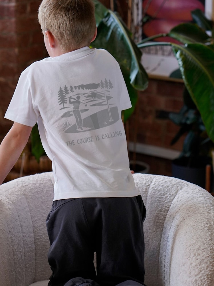 Course Is Calling Golf T-Shirt by Solesmith - Image 2 of 2 Course Is Calling Golf T-Shirt by Solesmith - Image 2 of 2