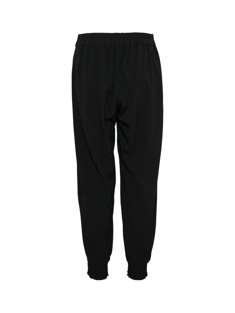 Cream Charlott Harem Casual Fit Black Trousers - Image 5 of 5