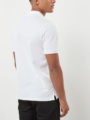 White Regular Fit Short Sleeve Pique Polo Shirt - Image 2 of 8