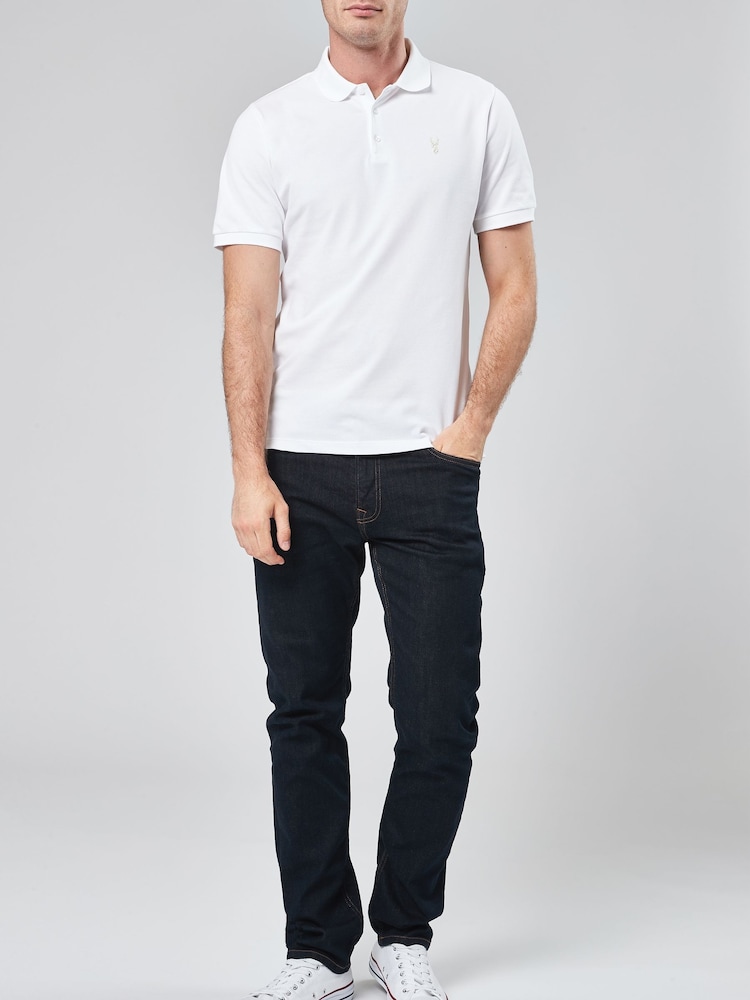 Weiß - Reguläre Passform - Piqué-Poloshirt Kurzarm - Image 5 of 8