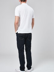 White Regular Fit Short Sleeve Pique Polo Shirt - Image 6 of 8