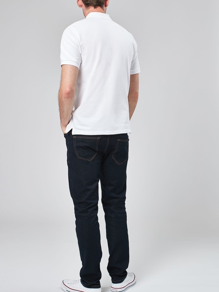 Weiß - Reguläre Passform - Piqué-Poloshirt Kurzarm - Image 6 of 8