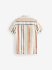 Multi Short Sleeves Textured Stripe Shirt (3-16yrs) - Image 5 of 6