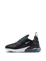 Nike Grey/Navy Air Max 270 Youth Trainers - Image 4 of 10