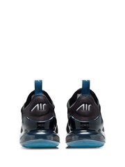 Nike Grey/Navy Air Max 270 Youth Trainers - Image 7 of 10