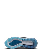 Nike Grey/Navy Air Max 270 Youth Trainers - Image 8 of 10