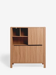 Natural Dexter Oak Effect Tall Sideboard - Image 5 of 8
