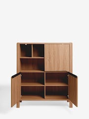 Natural Dexter Oak Effect Tall Sideboard - Image 6 of 8