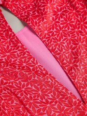 Ted Baker Pink Devonaa Puff Sleeve Ruffle Top With Ties - Image 6 of 6