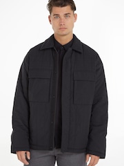 Calvin Klein Quilted Workwear Black Jacket - Image 1 of 6