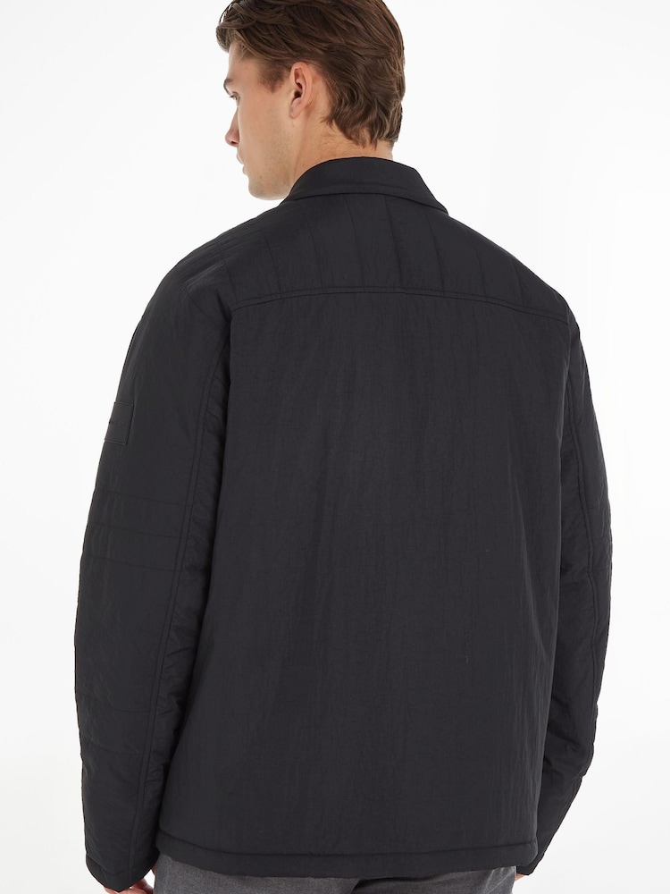 Calvin Klein Quilted Workwear Black Jacket - Image 2 of 6