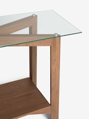 Dark Natural Marlow Oak Effect Console Table - Image 6 of 6