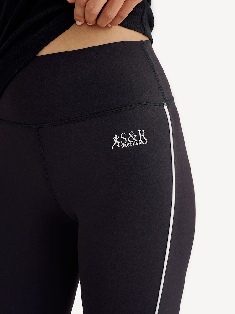 Sporty & Rich Black Runner Leggings - Image 4 of 4 Sporty & Rich Black Runner Leggings - Image 4 of 4