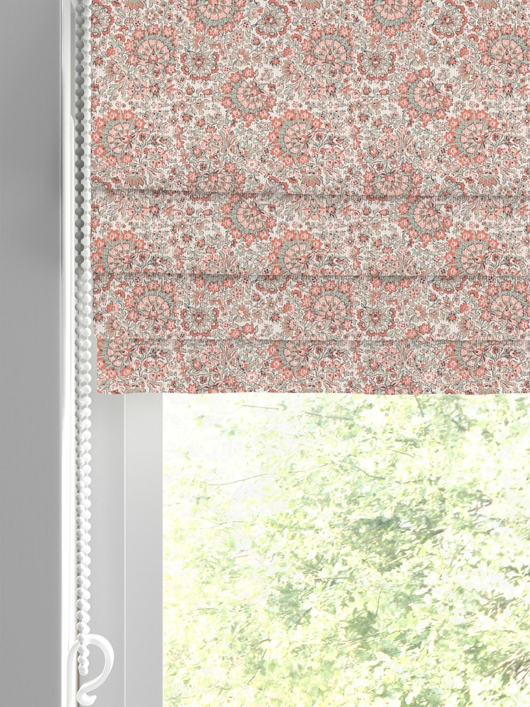 Laura Ashley Apricot Painswick Paisley Made to Measure Roman 100% Cotton Blinds - Image 2 of 6
