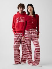 Gap Red Matching Family Flannel Pyjama Bottoms - Image 1 of 7