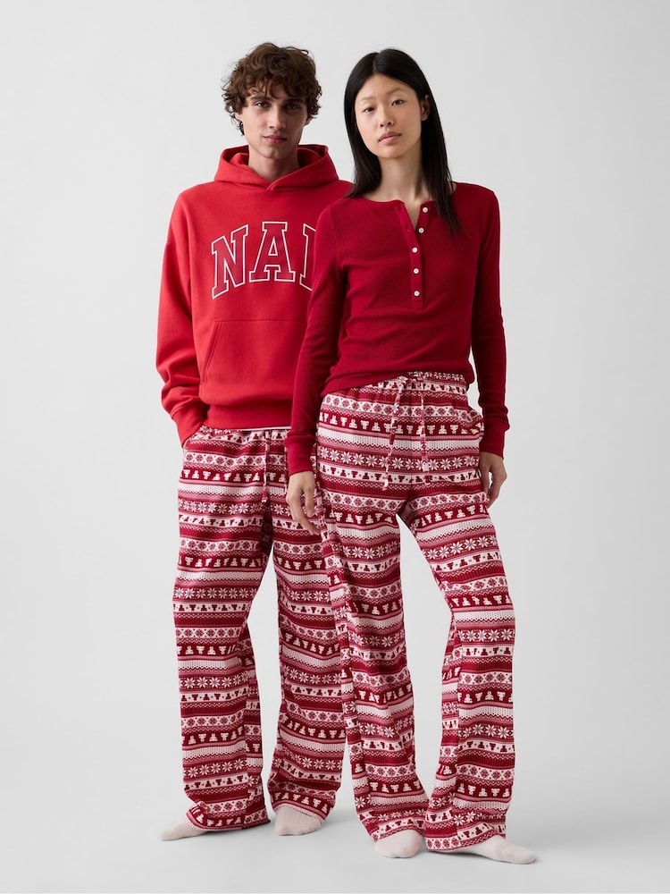 Gap Red Matching Family Flannel Pyjama Bottoms - Image 1 of 7 Gap Red Matching Family Flannel Pyjama Bottoms - Image 1 of 7