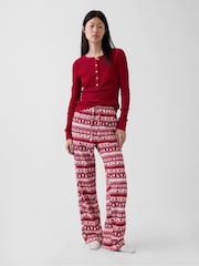 Gap Red Matching Family Flannel Pyjama Bottoms - Image 2 of 7
