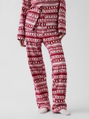 Gap Red Matching Family Flannel Pyjama Bottoms - Image 4 of 7