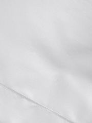 White Collection Luxe 300 Thread Count 100% Cotton Sateen Satin Stitch Luxury Duvet Cover And Pillowcase Set - Image 4 of 5