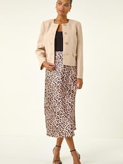 Roman Natural Cosy Buttoned Pocket Jacket - Image 2 of 5