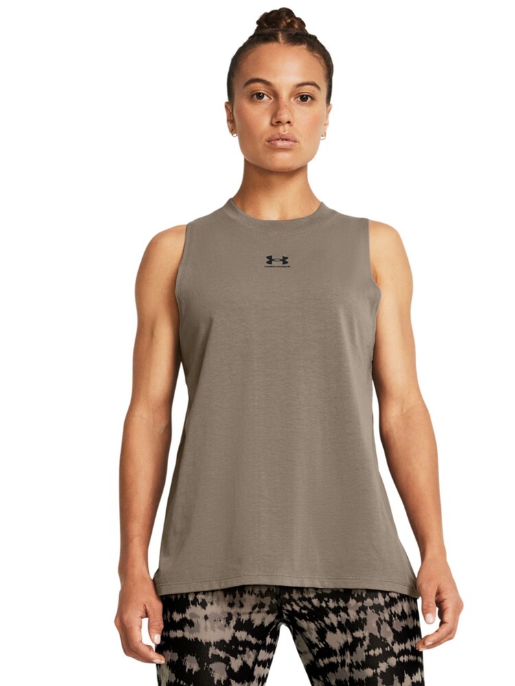 Under Armour Brown Campus Muscle Vest - Image 1 of 4
