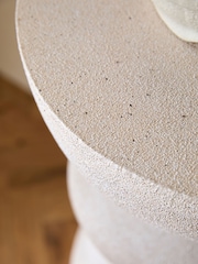 Light Totem Plinth Side Table - Image 3 of 5