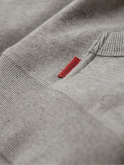 Superdry Grey/White Essential Baseball Zip-Up Hoodie - Image 5 of 5