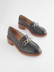 Черный - Кожаные лоферы с отделкой Forever Comfort® - Изображение 5 из 9