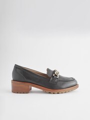 Черный - Кожаные лоферы с отделкой Forever Comfort® - Изображение 6 из 9