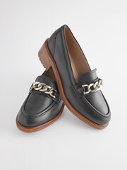 Черный - Кожаные лоферы с отделкой Forever Comfort® - Изображение 7 из 9