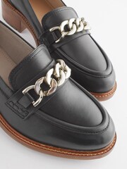 Черный - Кожаные лоферы с отделкой Forever Comfort® - Изображение 8 из 9