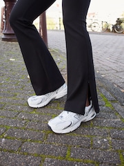 Black Power Sculpting Ponte Flare Leggings - Image 4 of 6