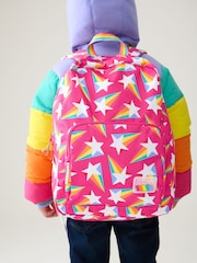 Little Bird by Jools Oliver Pink Stars Rainbow Backpack - Image 1 of 8