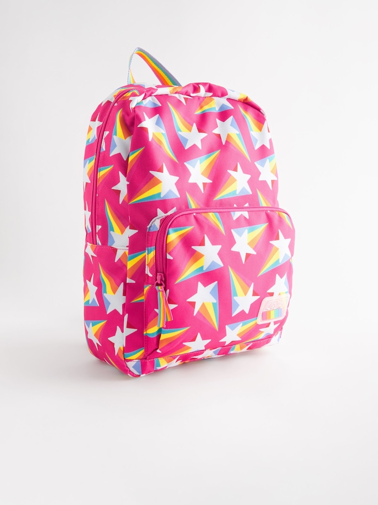 Little Bird by Jools Oliver Pink Stars Rainbow Backpack - Image 5 of 8