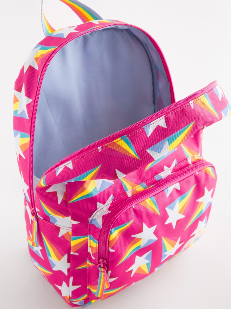 Little Bird by Jools Oliver Pink Stars Rainbow Backpack - Image 7 of 8