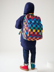 Little Bird by Jools Oliver Navy Checkerboard Bag Rainbow Backpack - Image 1 of 9