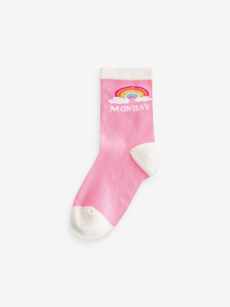 Mehrfarbig/Pastell - Little Bird by Jools Oliver Rainbow Days of the Week Socks 7 Pack - Bild 2 von 7 Mehrfarbig/Pastell - Little Bird by Jools Oliver Rainbow Days of the Week Socks 7 Pack - Bild 2 von 7