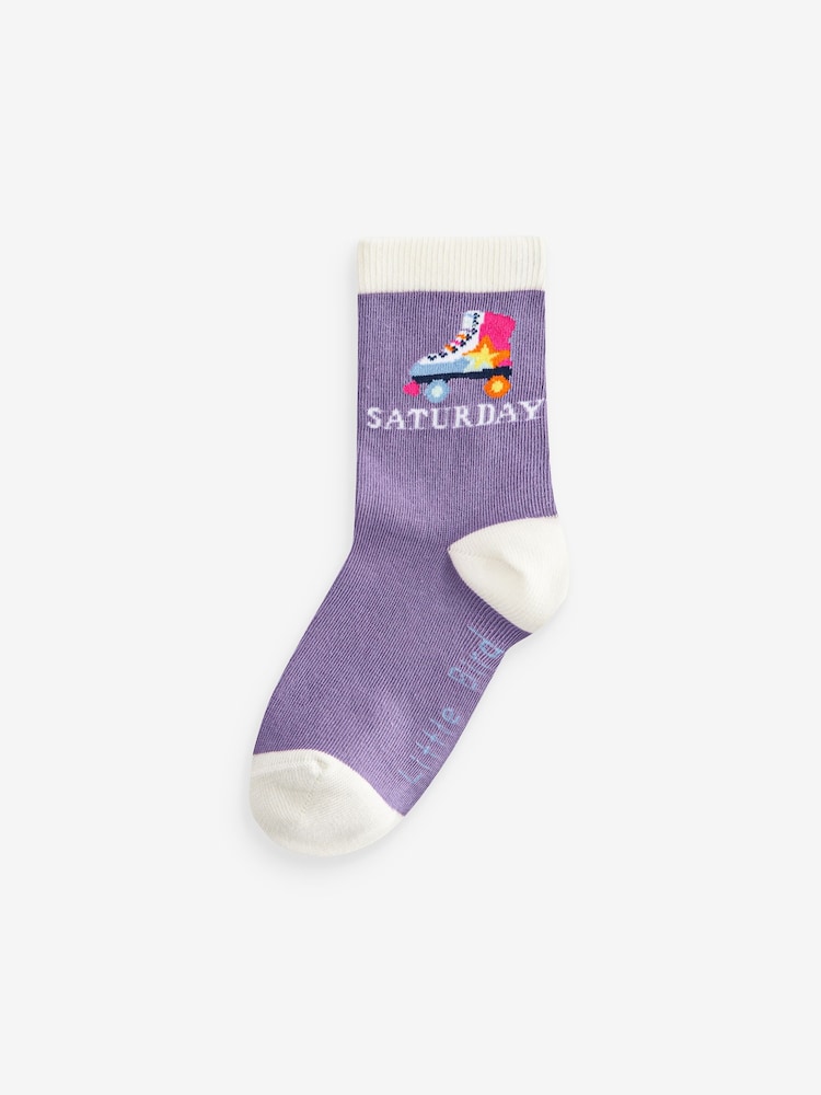 Mehrfarbig/Pastell - Little Bird by Jools Oliver Rainbow Days of the Week Socks 7 Pack - Bild 7 von 7 Mehrfarbig/Pastell - Little Bird by Jools Oliver Rainbow Days of the Week Socks 7 Pack - Bild 7 von 7