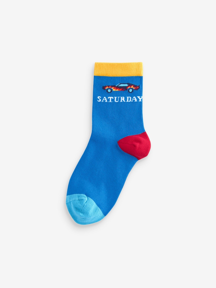 Meerkleurig - Little Bird by Jools Oliver set van 7 paar sokken met regenboogdagen - Image 6 of 10
