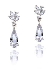 Ivory & Co Rhodium Harrogate Classic Crystal Drop Earring - Image 1 of 5