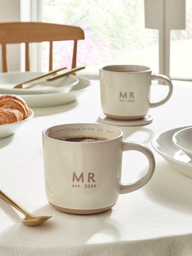 White Established MR In 2024 Wedding Mug - Image 2 of 7