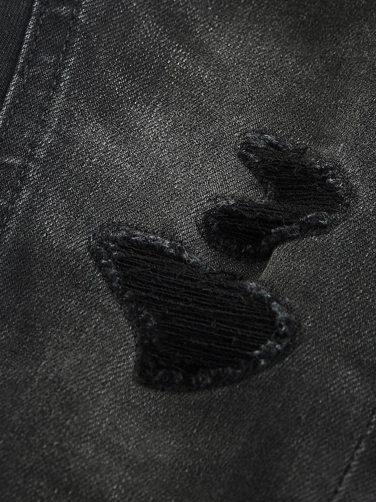 Black Denim Distressed Jeans (3mths-7yrs) - Image 7 of 7