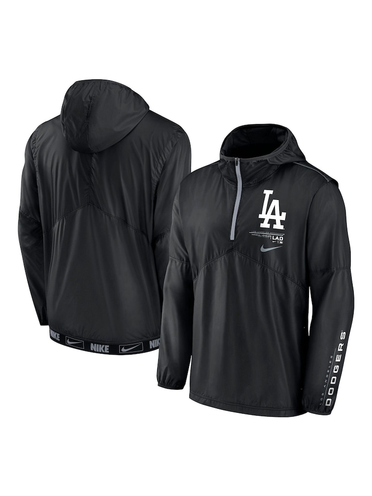 Nike Black Los Angeles Dodgers Night Game Half Zip Jacket - Image 1 of 3