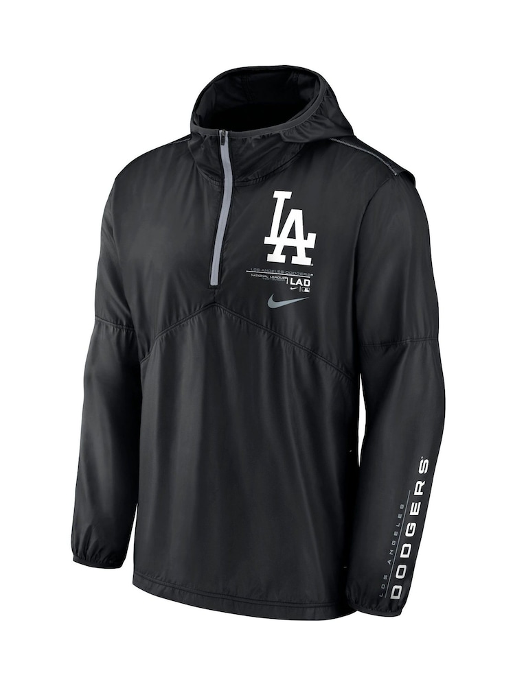 Nike Black Los Angeles Dodgers Night Game Half Zip Jacket - Image 2 of 3